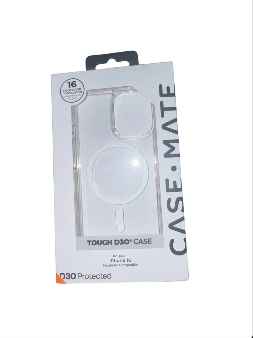 Case-Mate Clear Tough D30 MagSafe Case - Transparent iPhone 16